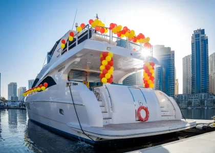 yacht party decorations in dubai
