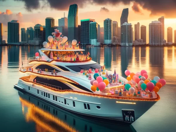 yacht party booking and decore services